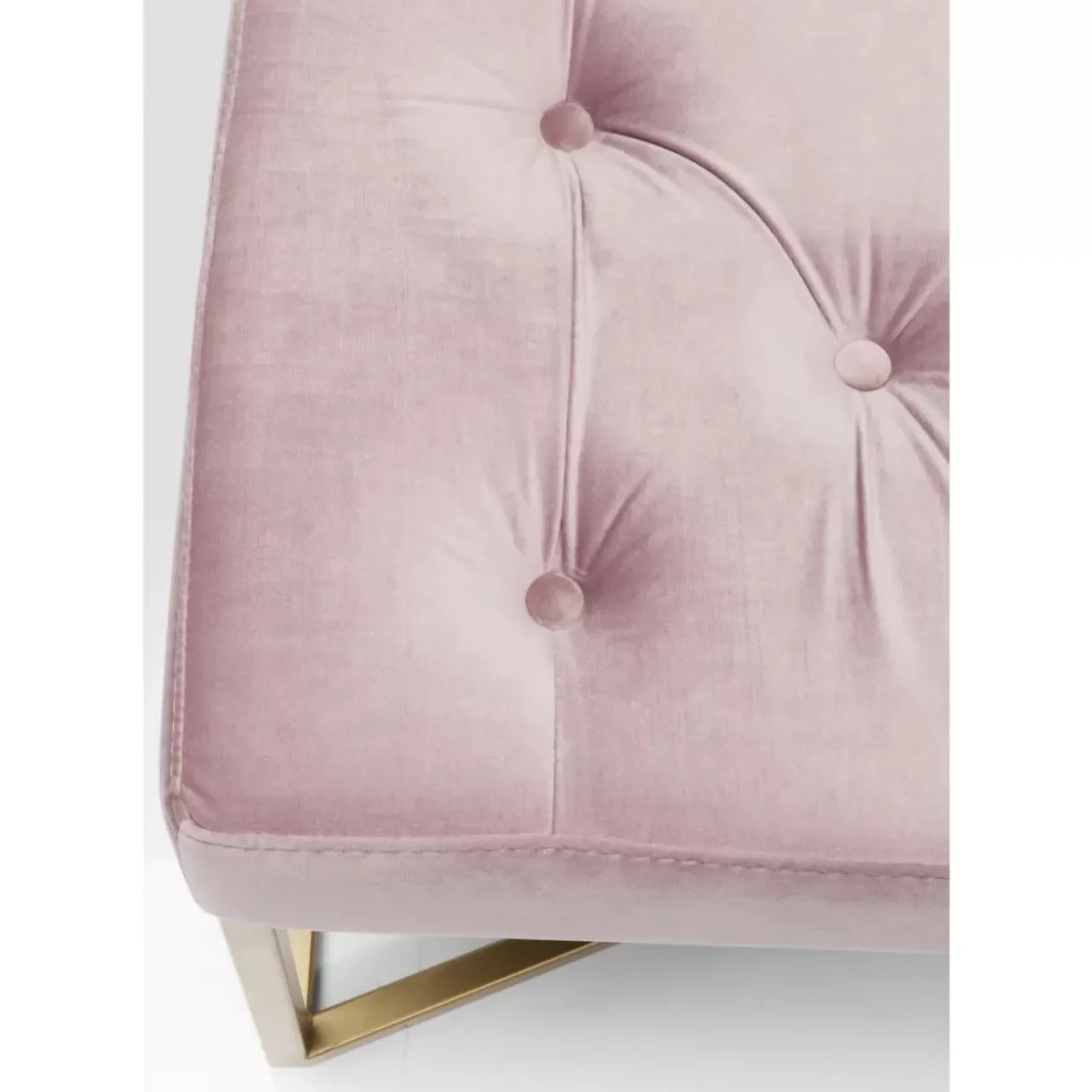 KARE Design Sitzbänke-Bank Crossover Rose Messing 90X40Cm