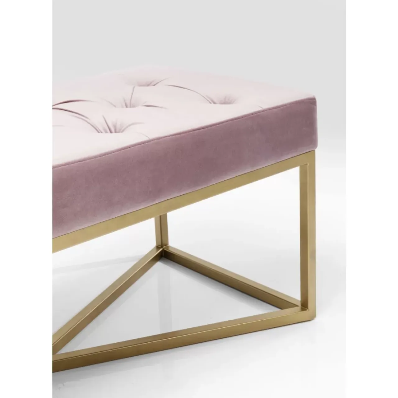 KARE Design Sitzbänke-Bank Crossover Rose Messing 90X40Cm