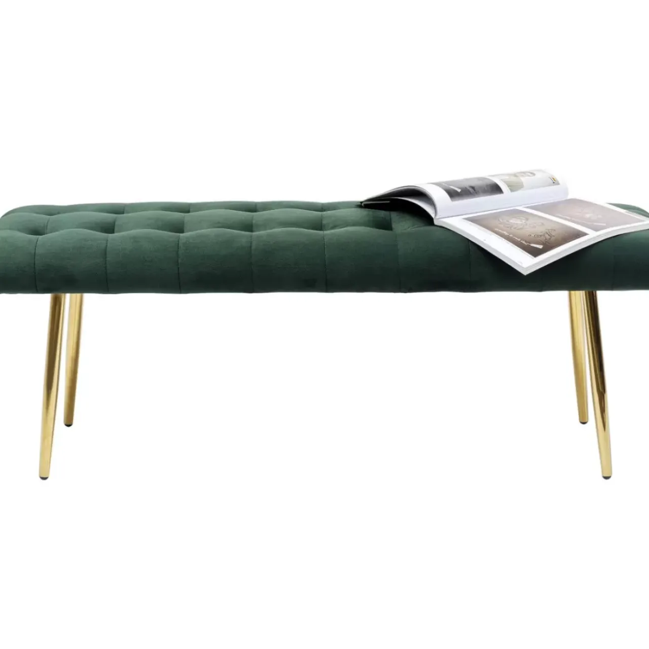 KARE Design Sitzbänke-Bank Dallas Velvet Grun 110Cm