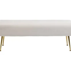KARE Design Sitzbänke-Bank Deria Velvet Creme 110Cm