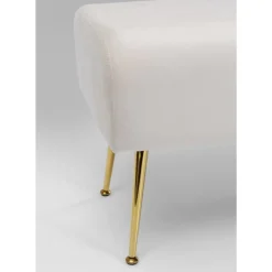 KARE Design Sitzbänke-Bank Deria Velvet Creme 110Cm