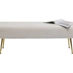 KARE Design Sitzbänke-Bank Deria Velvet Creme 110Cm