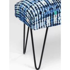 KARE Design Sitzbänke-Bank Desna Patchwork Blau 80Cm
