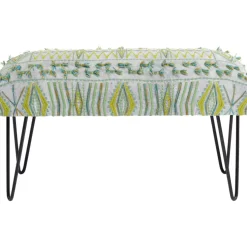 KARE Design Sitzbänke-Bank Desna Patchwork Grun 80Cm