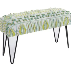 KARE Design Sitzbänke-Bank Desna Patchwork Grun 80Cm