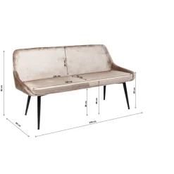 KARE Design Sitzbänke-Bank East Side 154Cm