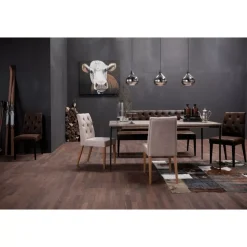 KARE Design Sitzbänke-Bank Econo Buttons Vintage 162 Cm