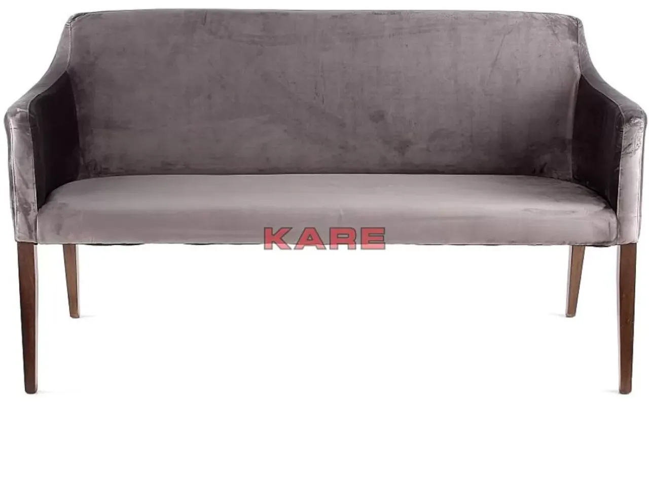 KARE Design Sitzbänke-Bank Mode Velvet Grau