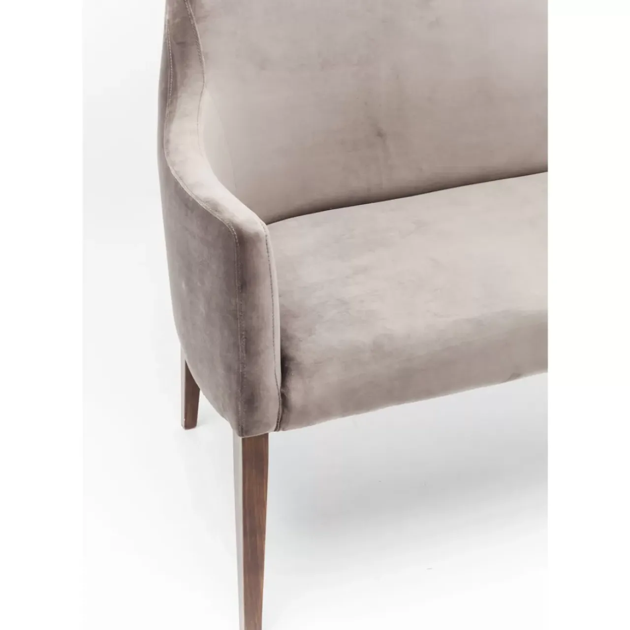 KARE Design Sitzbänke-Bank Mode Velvet Grau