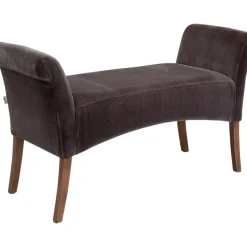 KARE Design Sitzbänke-Bank Motley Velvet Braun