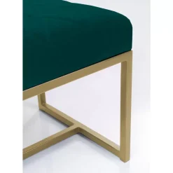 KARE Design Sitzbänke-Bank Smart Dunkelgrun Messing 150X40Cm