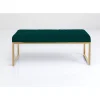 KARE Design Sitzbänke-Bank Smart Dunkelgrun Messing 90Cm