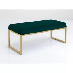 KARE Design Sitzbänke-Bank Smart Dunkelgrun Messing 90Cm