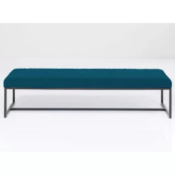 KARE Design Sitzbänke-Bank Smart Petrol Schwarz 150X40Cm