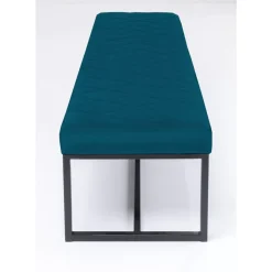 KARE Design Sitzbänke-Bank Smart Petrol Schwarz 150X40Cm