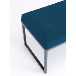 KARE Design Sitzbänke-Bank Smart Petrol Schwarz 90Cm