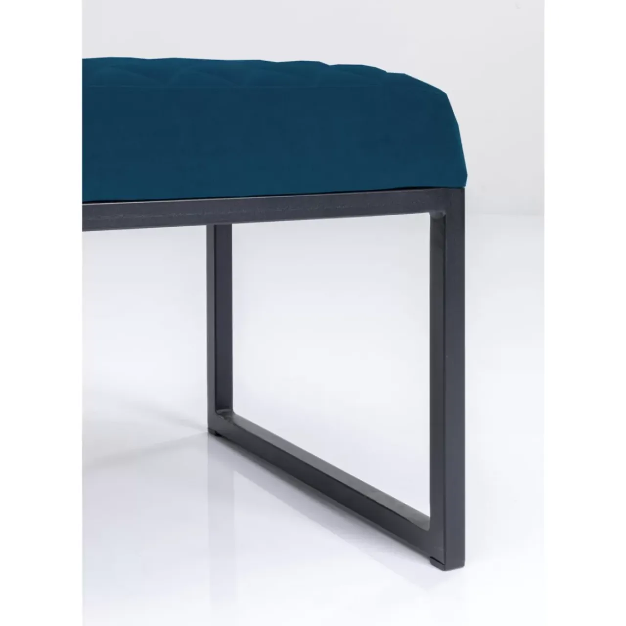 KARE Design Sitzbänke-Bank Smart Petrol Schwarz 90Cm