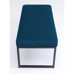 KARE Design Sitzbänke-Bank Smart Petrol Schwarz 90Cm