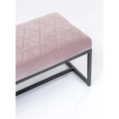 KARE Design Sitzbänke-Bank Smart Rosa Schwarz 150X40Cm