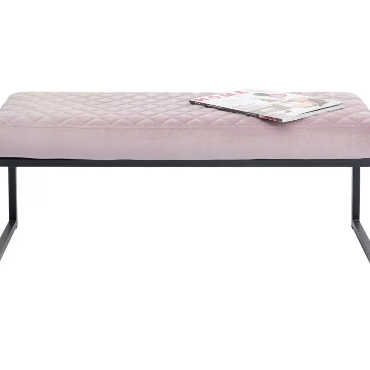 KARE Design Sitzbänke-Bank Smart Rosa Schwarz 90X40Cm