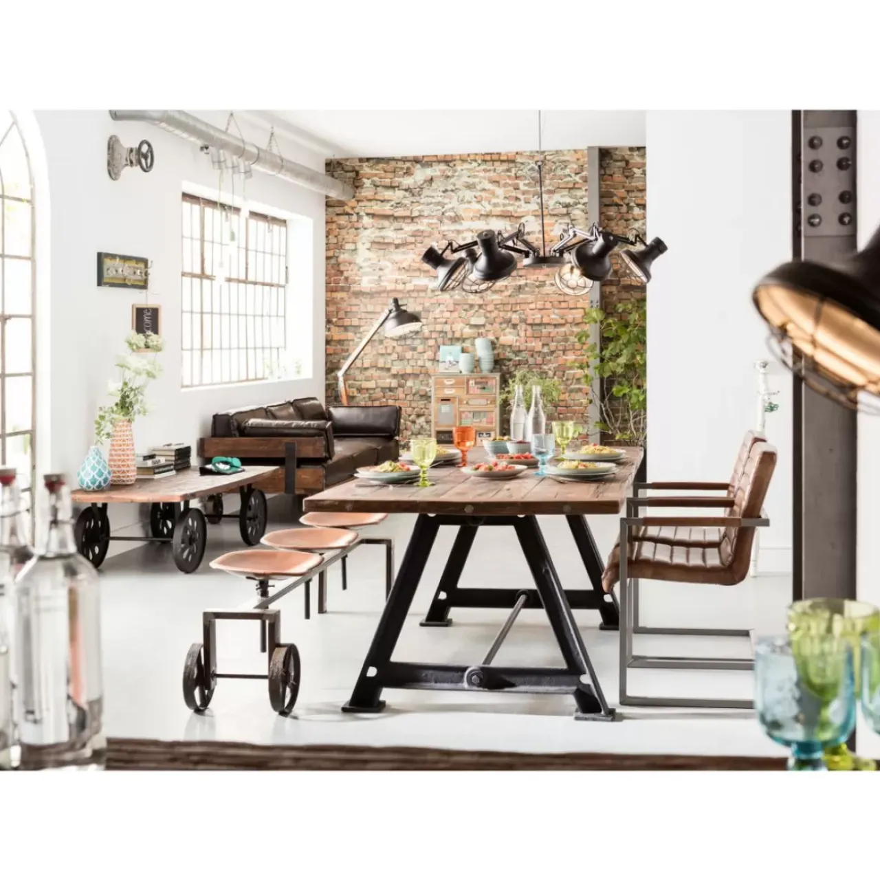 KARE Design Sitzbänke-Bank Tractor