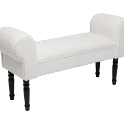 KARE Design Sitzbänke-Bank Wing Creme Schwarz