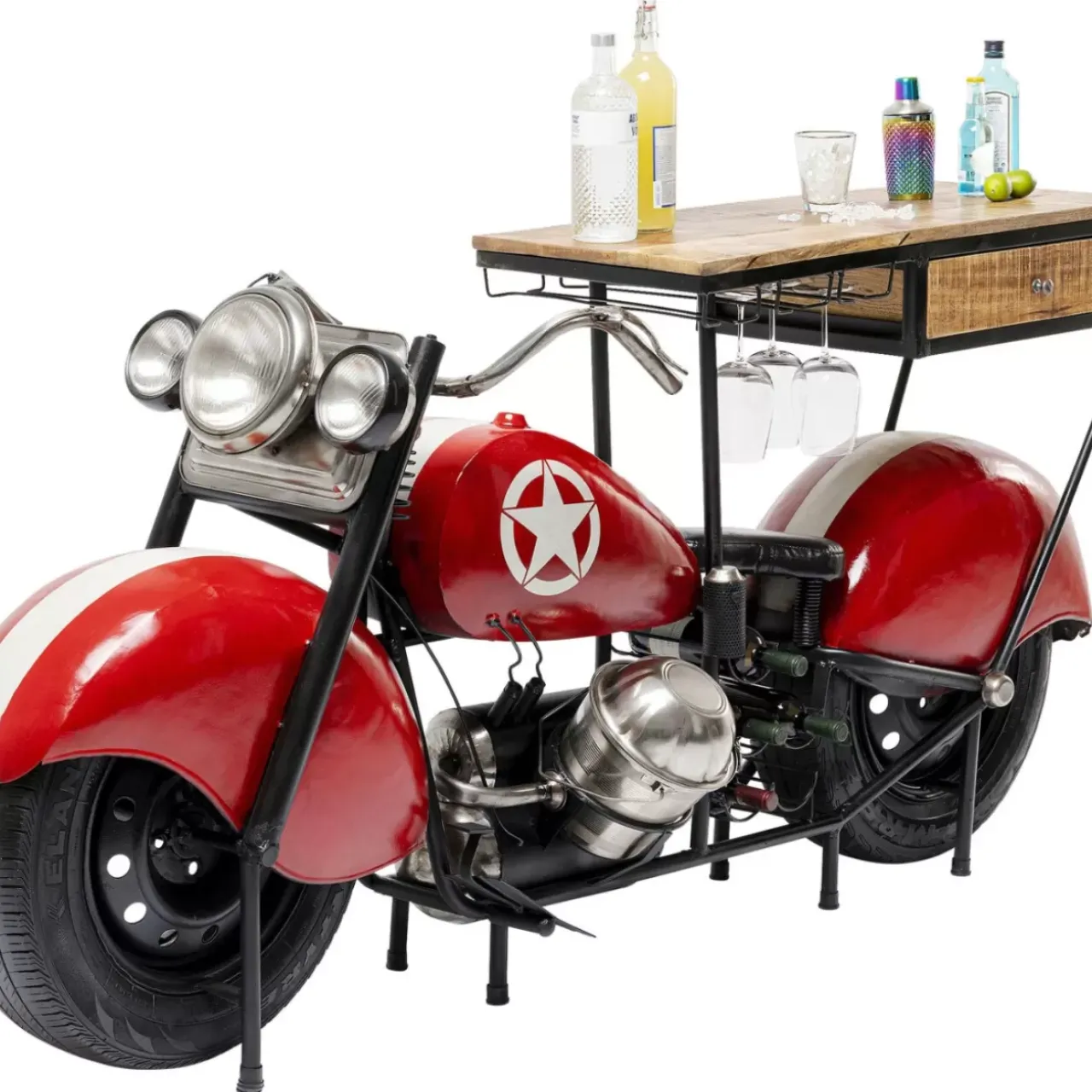 KARE Design Bars-Bar Motorbike Rot