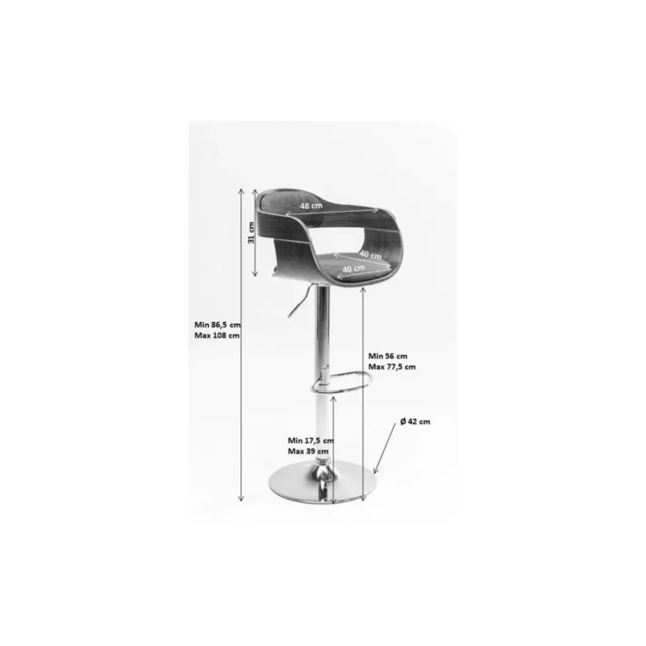 KARE Design Sitzbänke-Barhocker Monaco Nougat