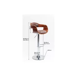 KARE Design Sitzbänke-Barhocker Monaco Schoko