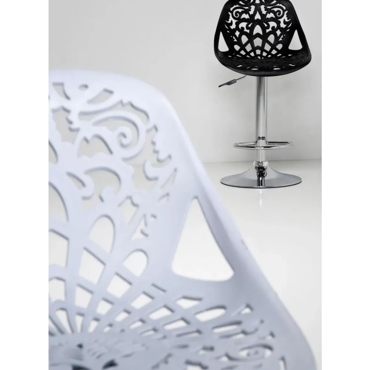 KARE Design Sitzbänke-Barhocker Ornament White