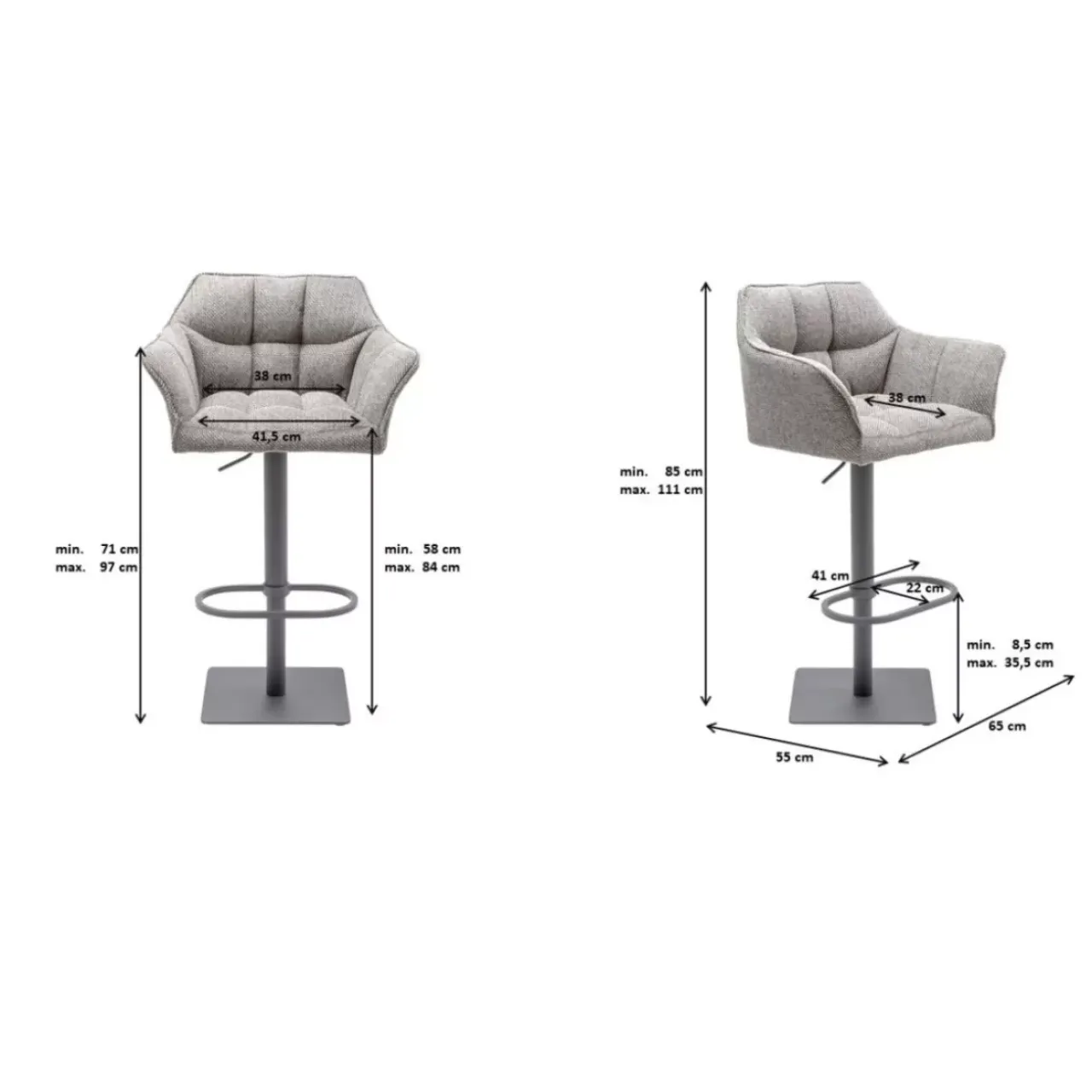 KARE Design Sitzbänke-Barhocker Thinktank Base