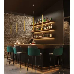 KARE Design Sitzbänke-Barstuhl Hojas Grau