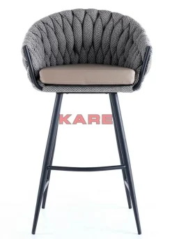 KARE Design Sitzbänke-Barstuhl Knot Tweed