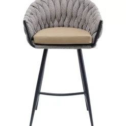 KARE Design Sitzbänke-Barstuhl Knot Tweed