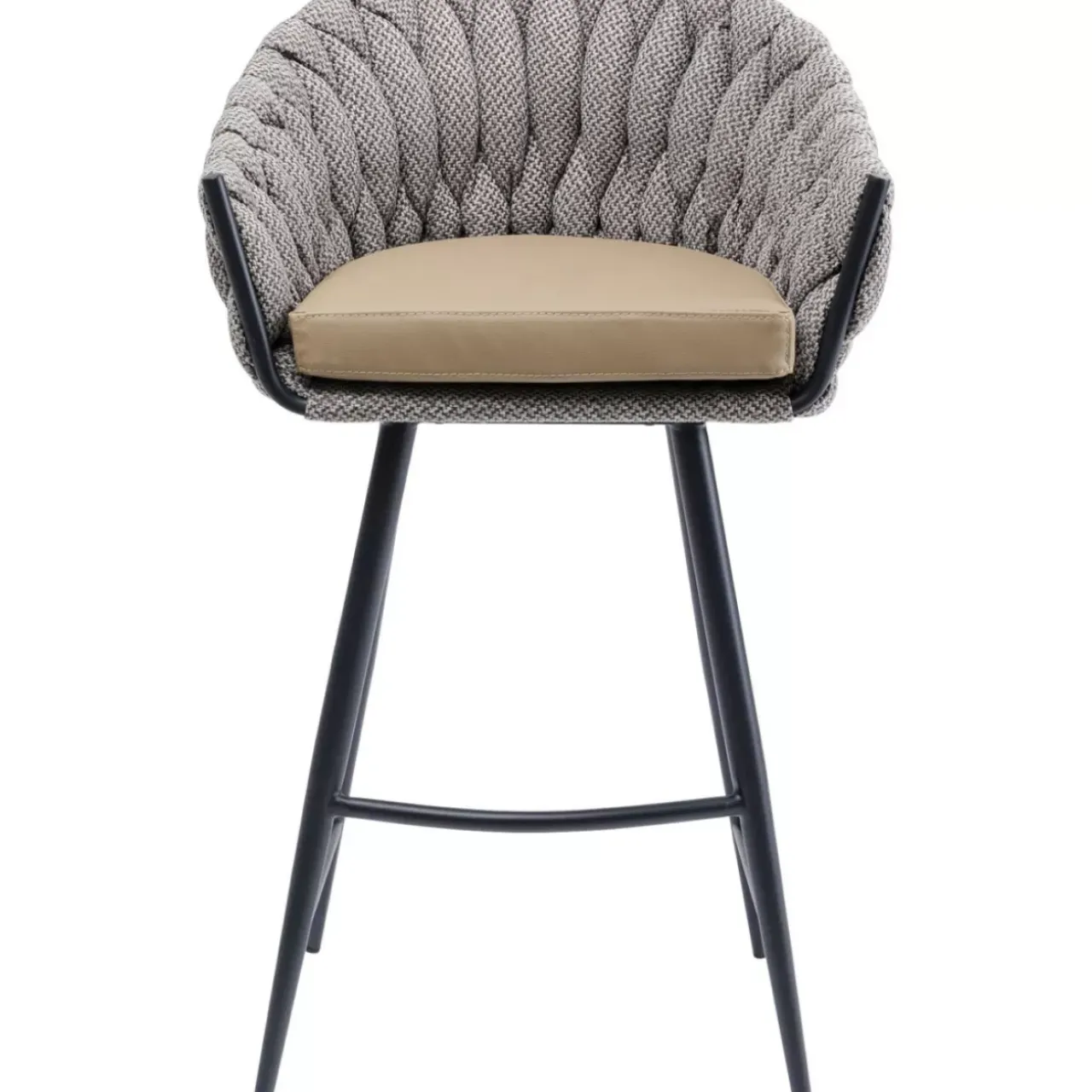 KARE Design Sitzbänke-Barstuhl Knot Tweed