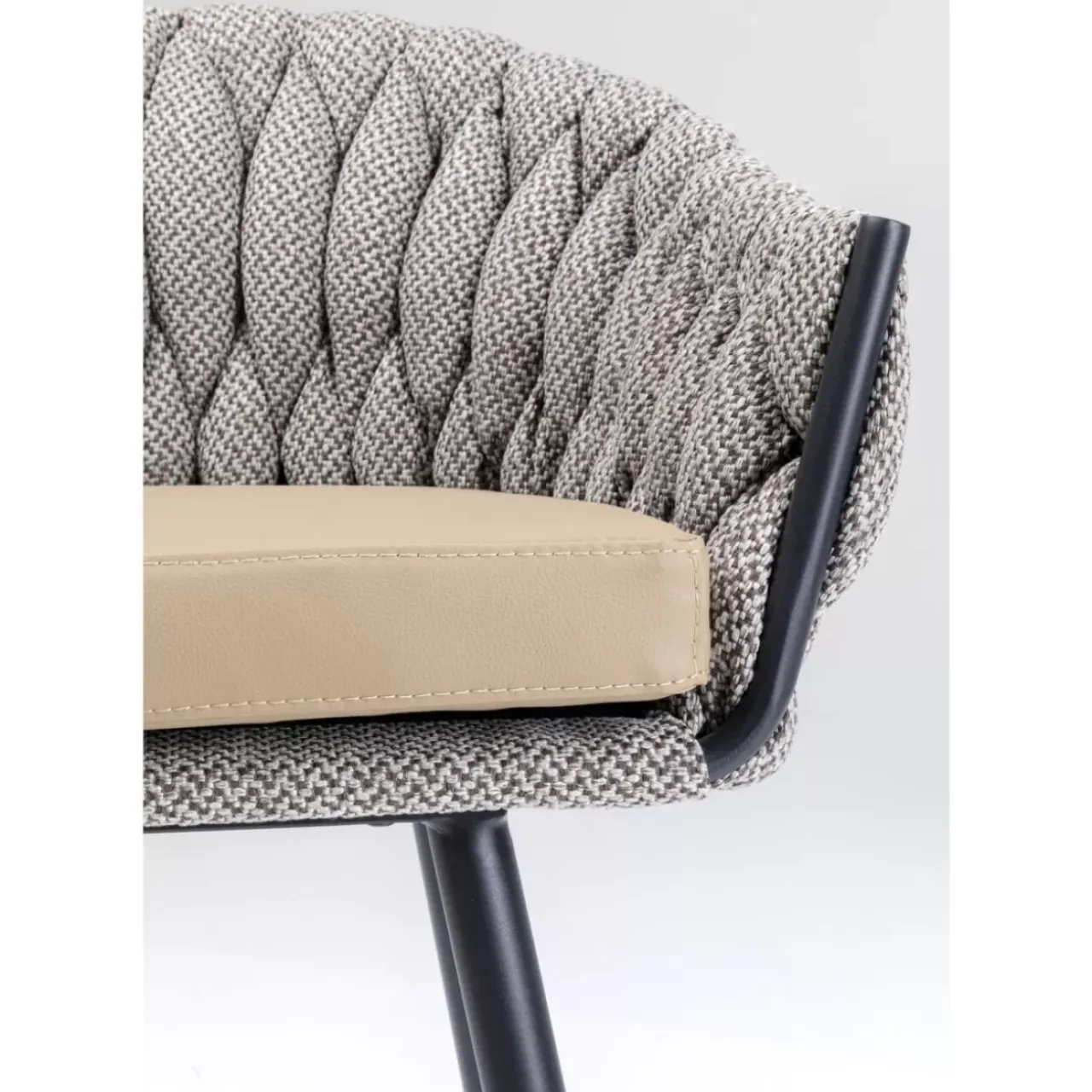 KARE Design Sitzbänke-Barstuhl Knot Tweed