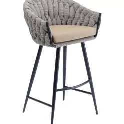 KARE Design Sitzbänke-Barstuhl Knot Tweed