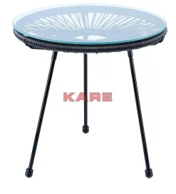 KARE Design Outdoormöbel-Beistelltisch Acapulco Schwarz