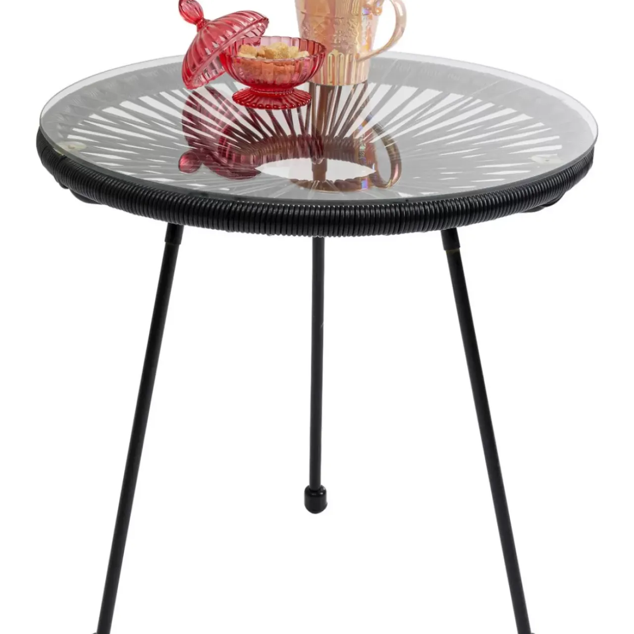 KARE Design Outdoormöbel-Beistelltisch Acapulco Schwarz