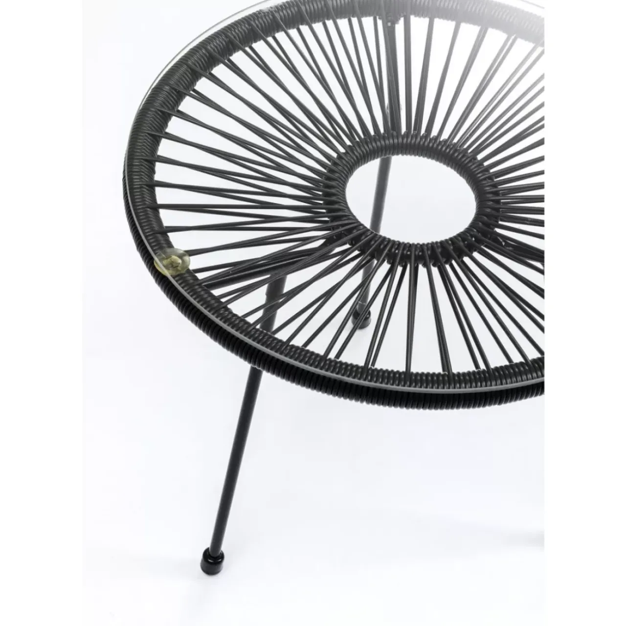 KARE Design Outdoormöbel-Beistelltisch Acapulco Schwarz