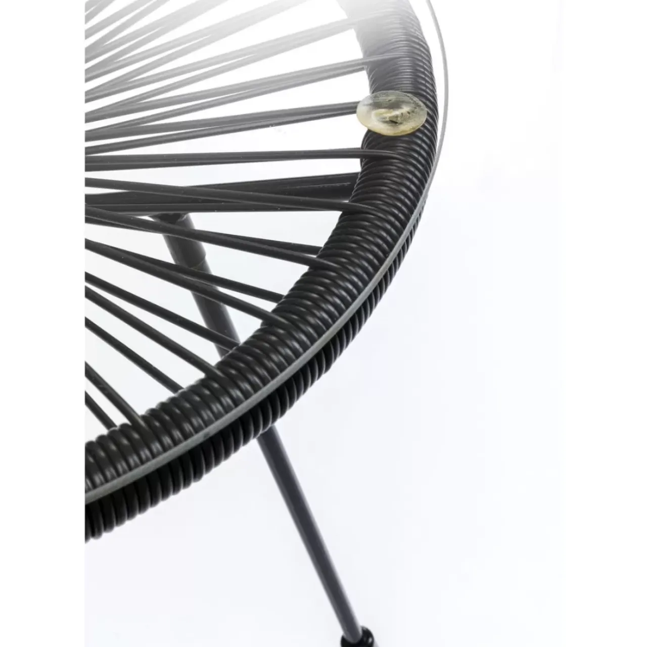 KARE Design Outdoormöbel-Beistelltisch Acapulco Schwarz