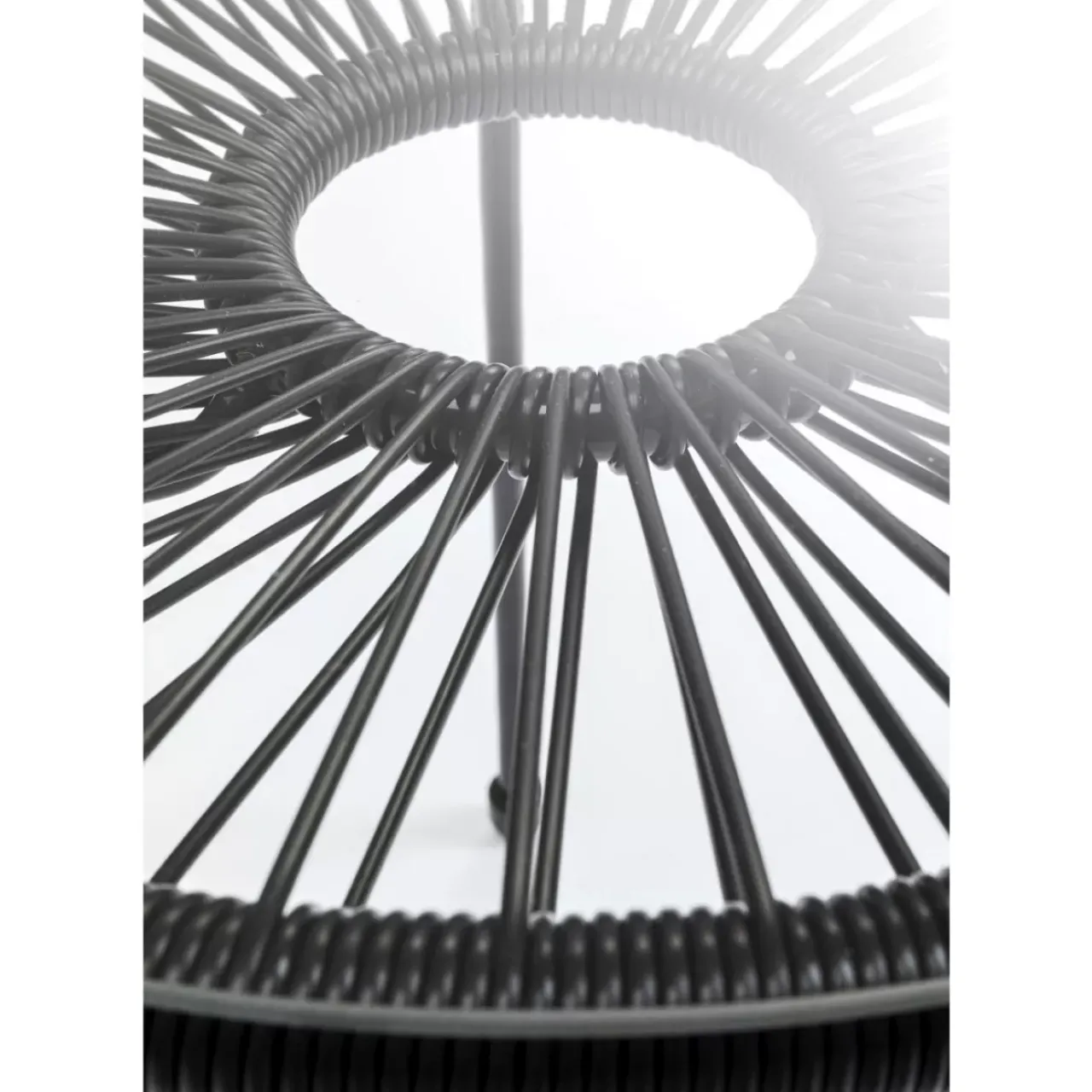 KARE Design Outdoormöbel-Beistelltisch Acapulco Schwarz