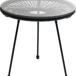 KARE Design Outdoormöbel-Beistelltisch Acapulco Schwarz