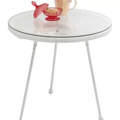 KARE Design Outdoormöbel-Beistelltisch Acapulco Weiss