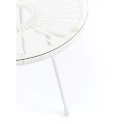 KARE Design Outdoormöbel-Beistelltisch Acapulco Weiss