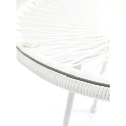 KARE Design Outdoormöbel-Beistelltisch Acapulco Weiss