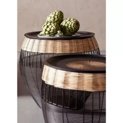 KARE Design Tische-Beistelltisch African Drums (2/Set)