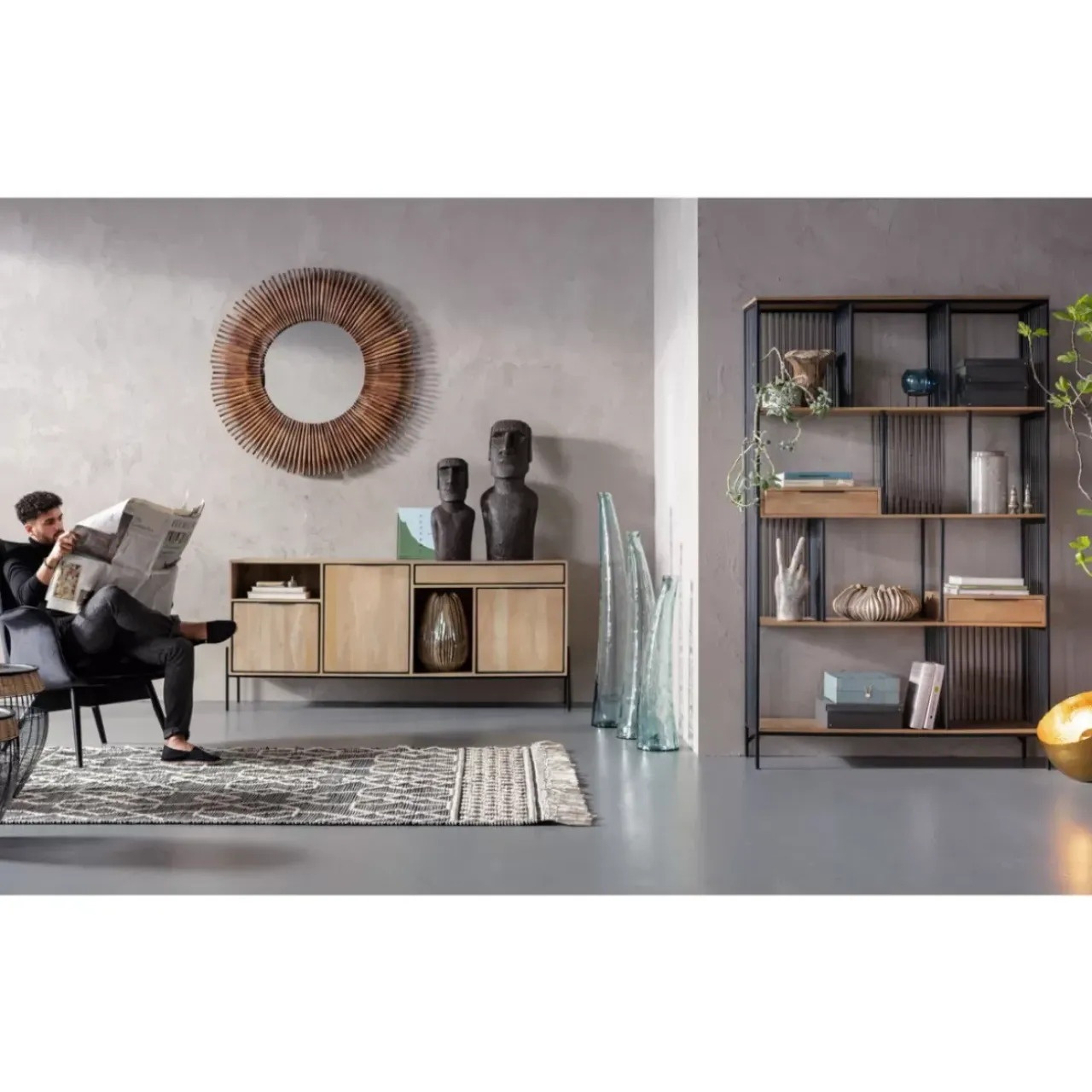 KARE Design Tische-Beistelltisch African Drums (2/Set)