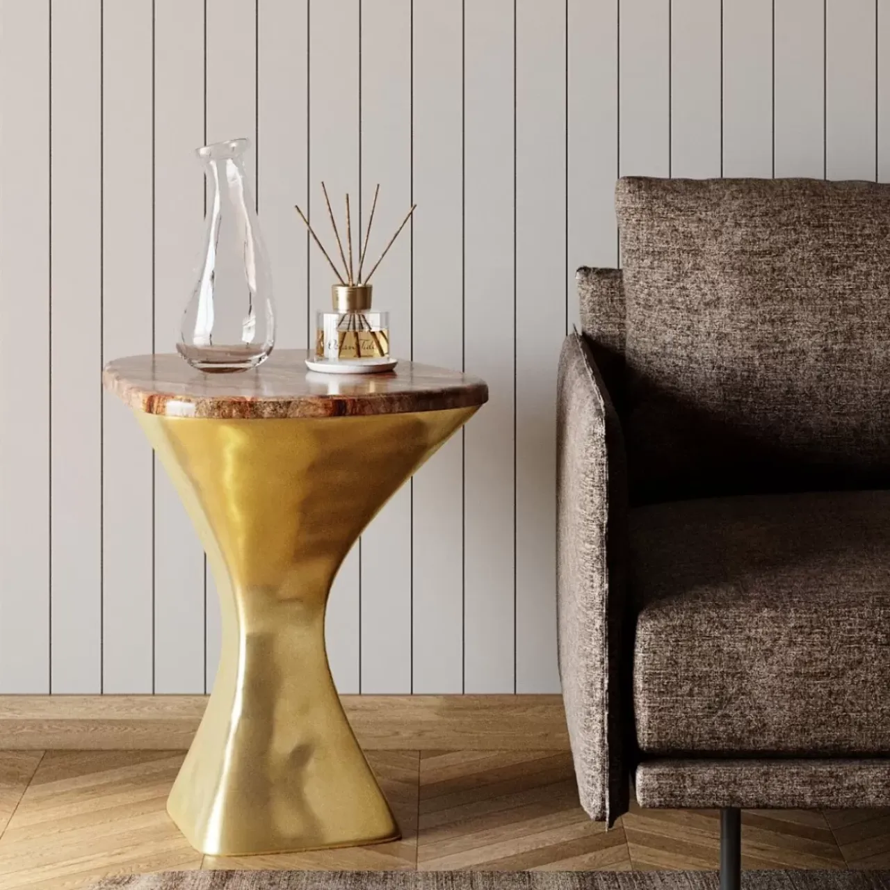 KARE Design Tische-Beistelltisch Alerio 45X55Cm