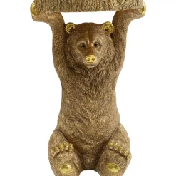 KARE Design Tische-Beistelltisch Animal Bear Gold 35X34Cm